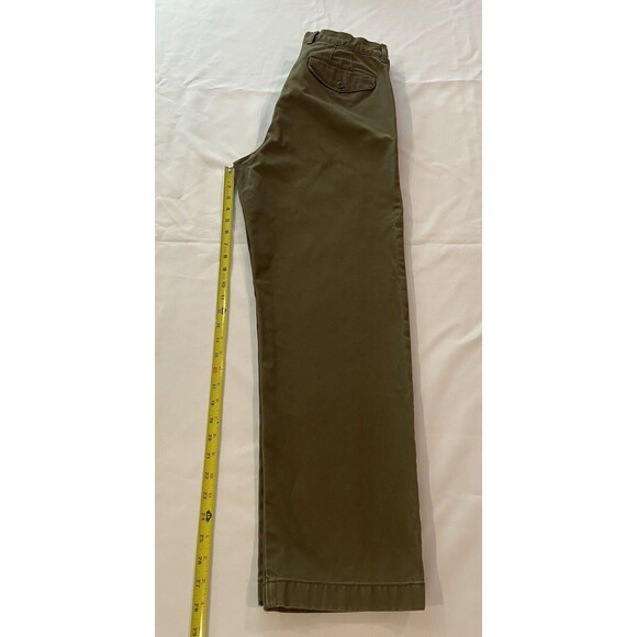 J Crew Women's Relaxed Size 30/30 Army Green Stretchy Soft Denim Pant - Picture 6 of 8